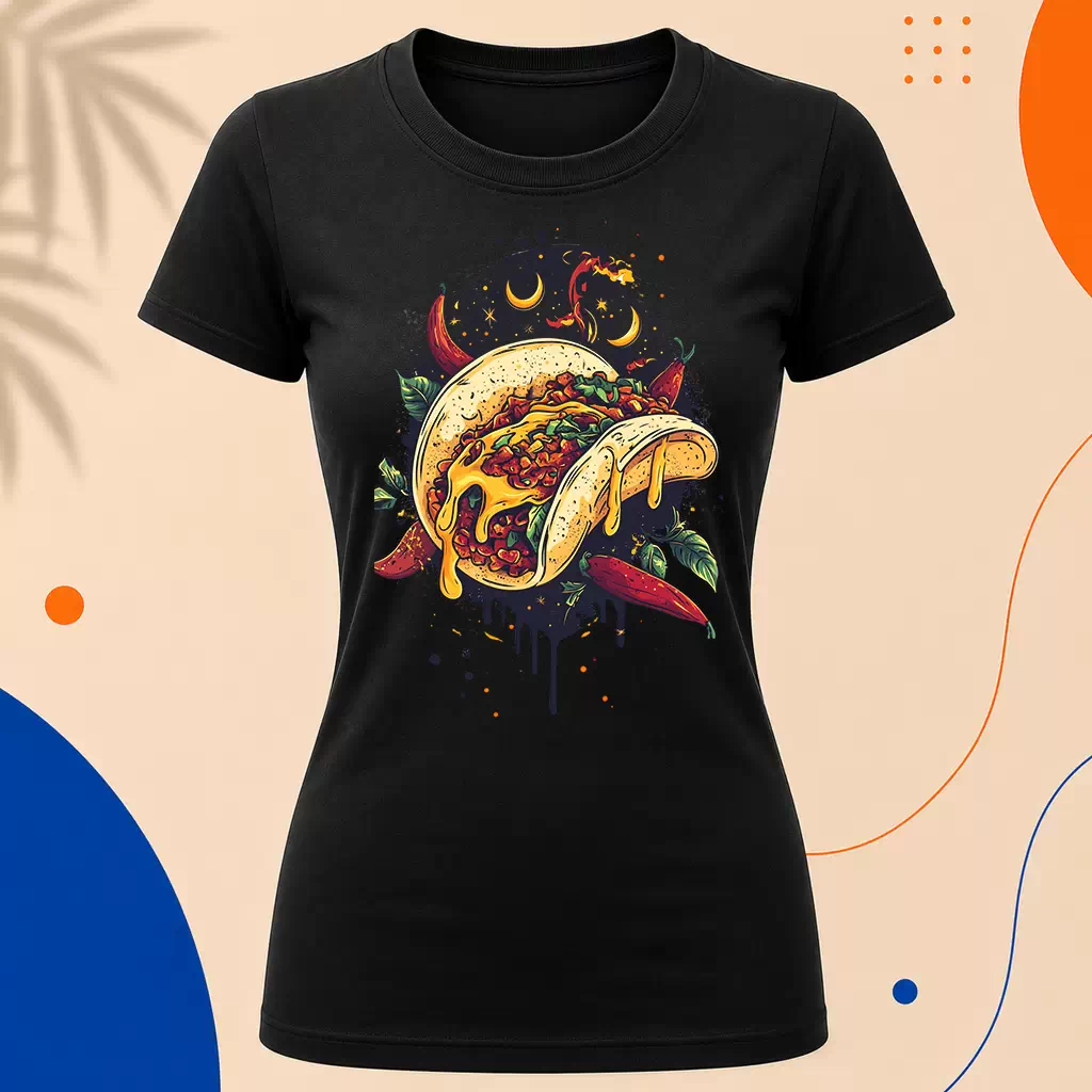 Dámské tričko - Taco ulicí voní