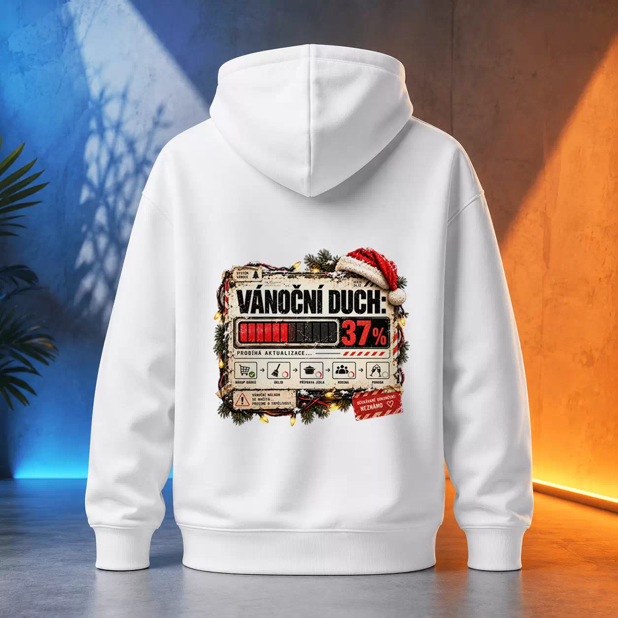 Unisex mikina - Vánoční duch 37 procent