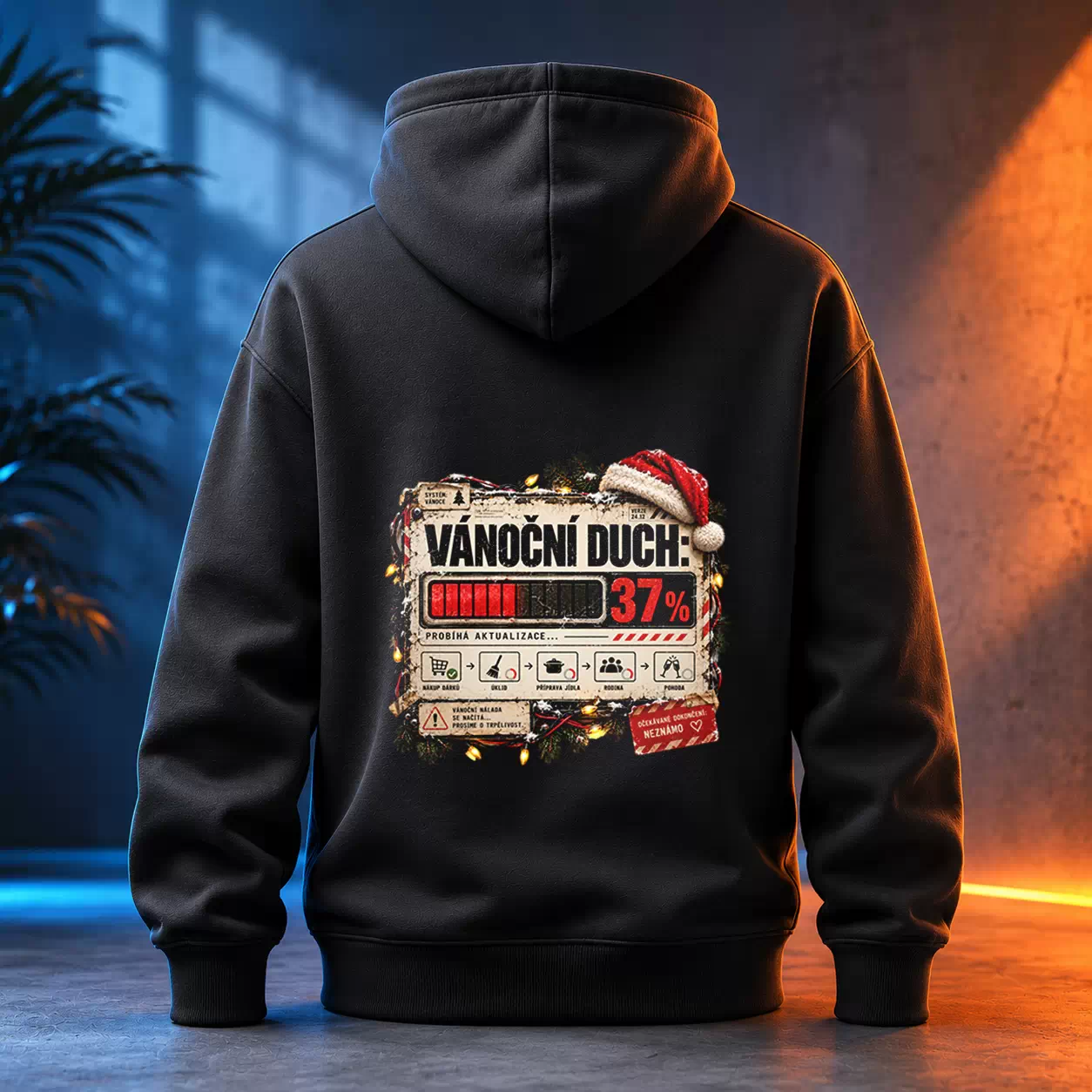 Unisex mikina - Vánoční duch 37 procent
