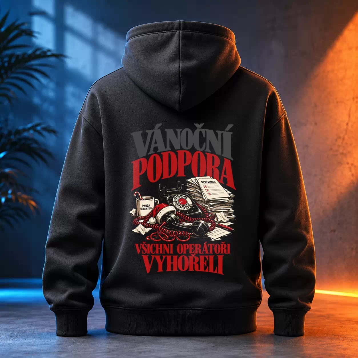 Unisex mikina - Vánoční podpora nefunguje