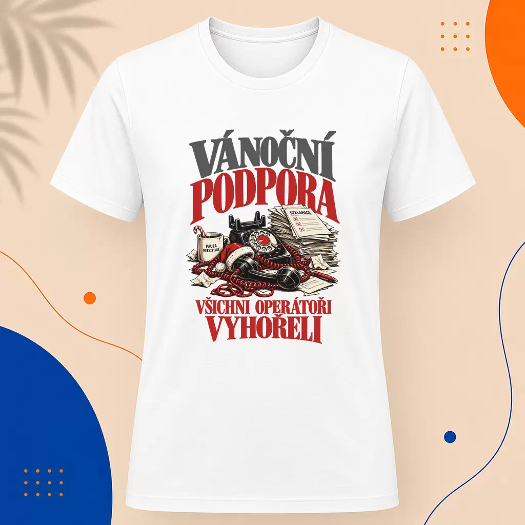 Pánské tričko - Vánoční podpora nefunguje
