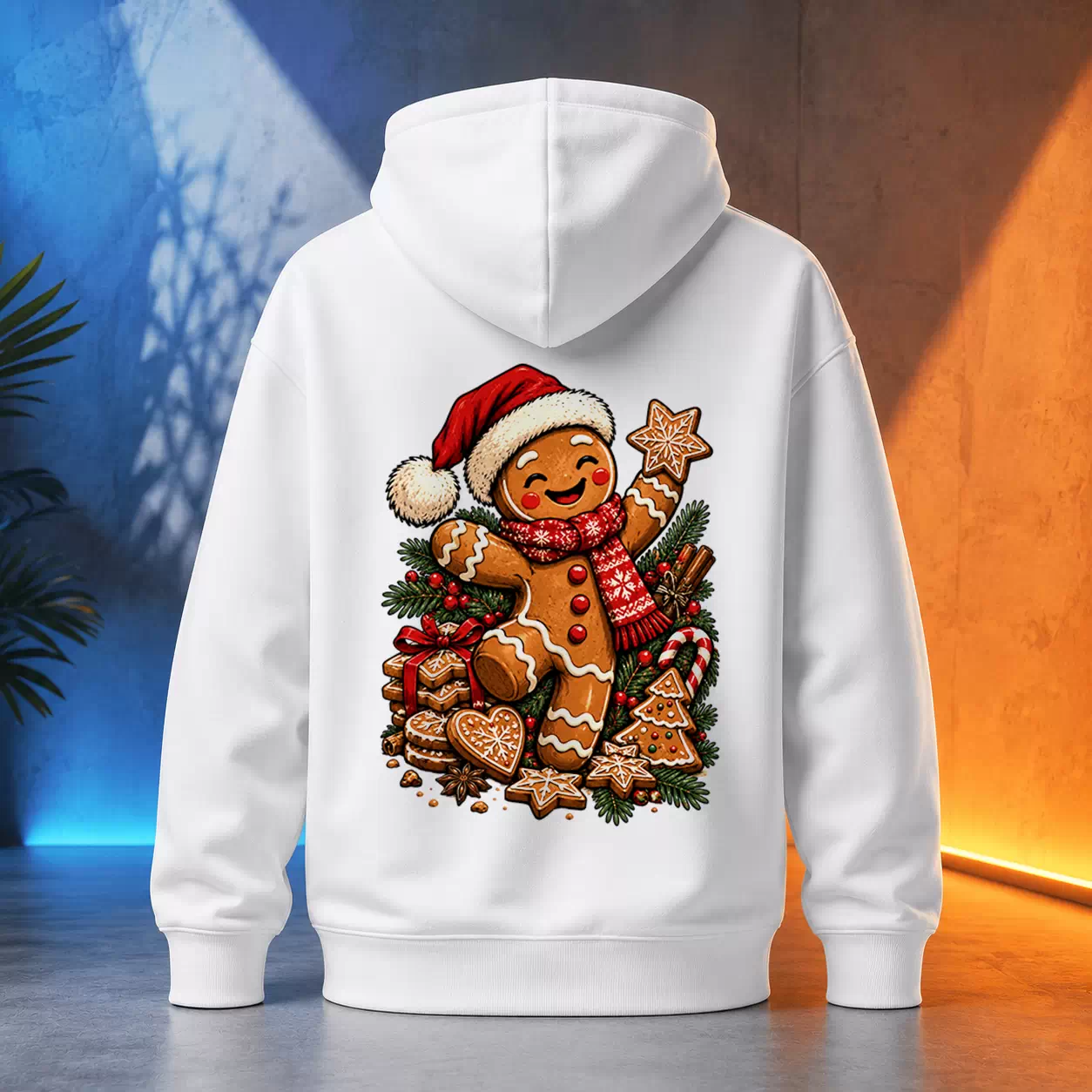 Unisex mikina - Veselý perníkový panáček