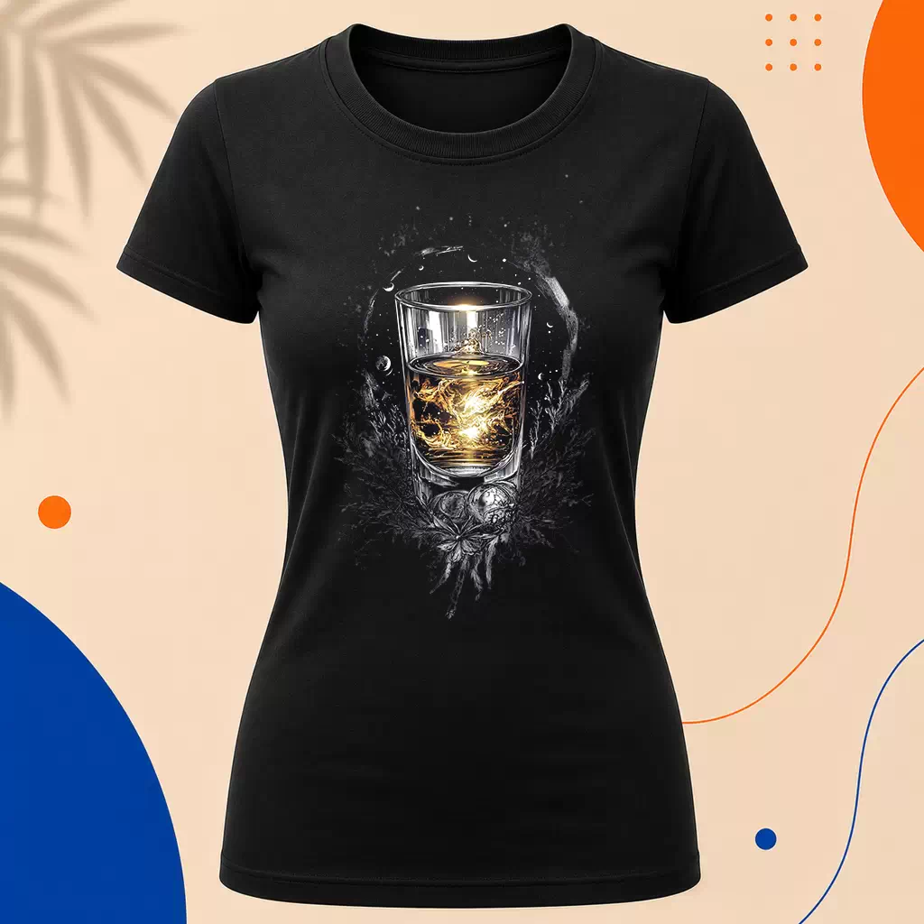 Dámské tričko - Vodka ledový vesmír