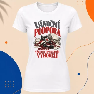 Dámské tričko - Vánoční podpora nefunguje